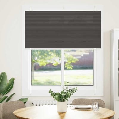 vidaXL - Plissé - rolgordijn - 115x100cm - stofbreedte - 114,4cm - polyester - zwart