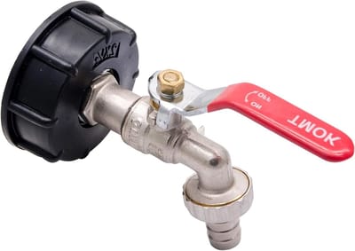 IBC Adapter voor 1000 Liter Tank - IS60X6 naar Messing Tuinslang Aansluiting 1/2" Vervangingsventiel en Onderdelen