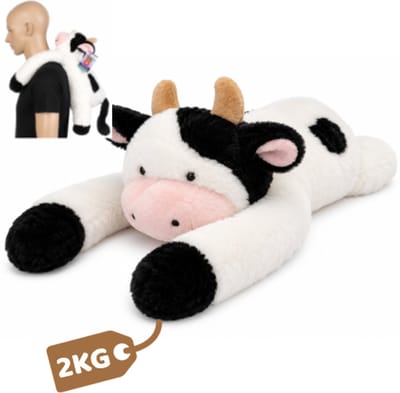Topknuffels® Verzwaringsknuffel Koe - 70cm/1kg - Verzwaarde Knuffel - Weighted Stuffed Animal - Sensorisch Speelgoed - Zware Knuffel Anxiety - Voor Kinderen en Volwassenen