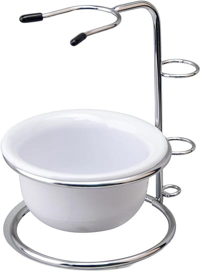 Scheerapparaat Houder - Scheren Accessoires - Netjes Opbergen - Stevige RVS - Set van 2 - Zilver