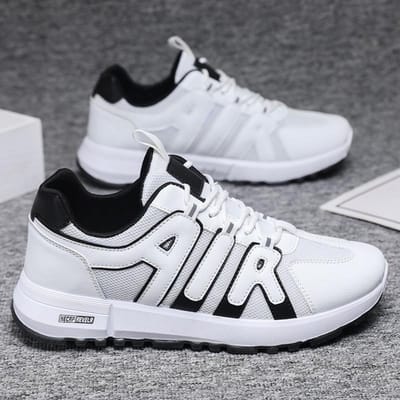 Nieuwe Heren Casual Schoenen Dikke Zolen Mode Casual Schoenen Buitensporten Hardloopschoenen Studenten Witte Schoenen Herenschoenen 44 gray
