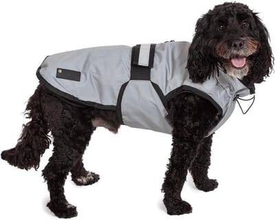 Hondenjas 3-in-1 - Honden regenjas - Hond beschermen - Lichtreflecterend design - 65 cm - Reflectief