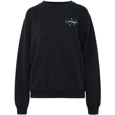 Off-white Bling Stars Arrow Reg Crewneck Zwart