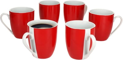 MamboCat MamboCat Set van 6 Variant koffiemokken ROOD