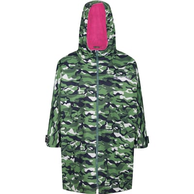 Regatta Camouflage Waterdichte Veranderjas voor Kinderen/Kinderen (Cactus groen/roze toverdrank)