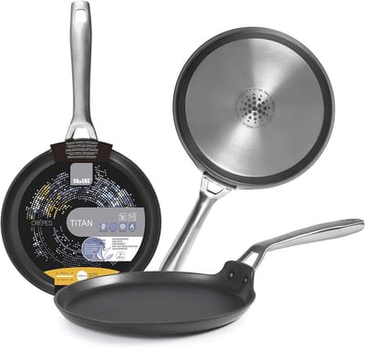Pannenkoekenpan Titan 22 cm Gegoten Aluminium Geschikt voor Inductie