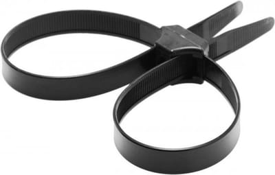 Black Zip Tie Police Cuffs | Zwarte Kabelbinders Politiehandboeien 250cmx250cm