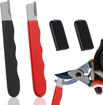 Tuinschaar slijper, slijpstenen voor huishoudelijk gebruik, snel en veilig slijpen van gereedschap, ideaal voor tuin, camping en klussen