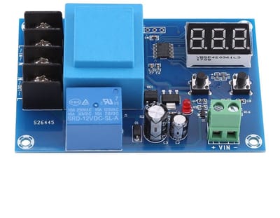 Dailygoody - Accu-oplaadcontroller - Batterijbescherming - Blauw - 220V - 20A - Voor 12V en 24V systemen - Inclusief aansluitmateriaal
