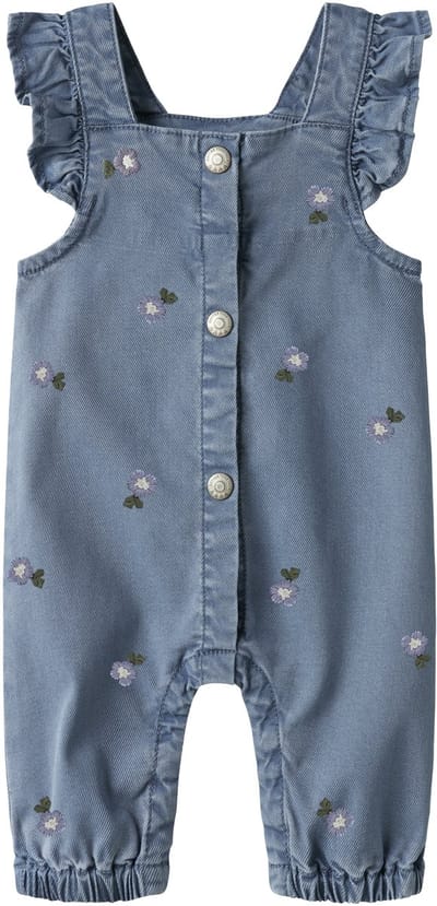 Name It - Boxpakje - Jumpsuit - NBFSage - Denim Blue - Bloemetjes - Maat 56