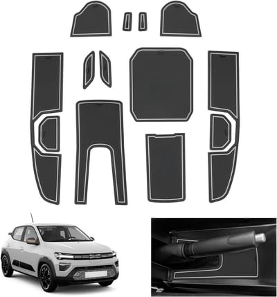 Facelift 2025 Dacia Spring Electric EV Anti-slip Rubber Matten en Accessoires voor Comfort en Bescherming