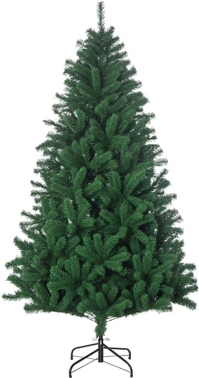 kerstboom - Kunstkerstboom - Realistisch uiterlijk - Vlamvertragend - Stabiele metalen voet - 180 cm - Groen