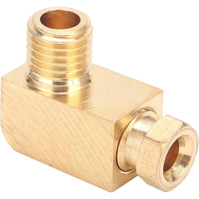 Raccord coude laiton 90 degrés compression tube tuyau raccord connecteur adaptateur pour lubrification à l'huile