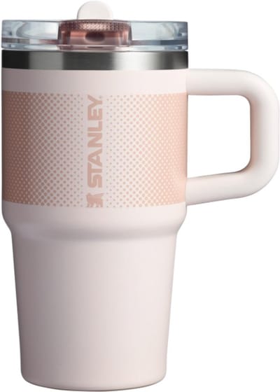 STANLEY Quencher ProTour Flip Straw Tumbler 20oz – Rose Quartz Fade - Lekvrije Drinkbeker met Rietje & Handvat – RVS Geïsoleerd – BPA-vrij – Cupholder Geschikt