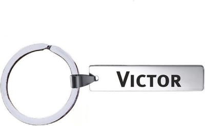 Sleutelhanger Met Naam - Victor - RVS