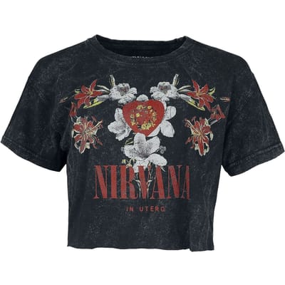 Nirvana T-shirt - Flowers - S tot XXL - voor Vrouwen - actraciet
