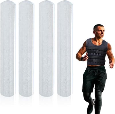 Set van 4 Stalen Platen voor Gewichtsvesten - Ideaal voor Krachttraining, Hardlopen en Fitnessoefeningen