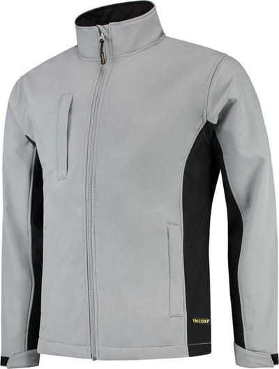 Tricorp Soft Shell Jack Bi-Color - Workwear - 402002 - Grijs-Zwart - maat L