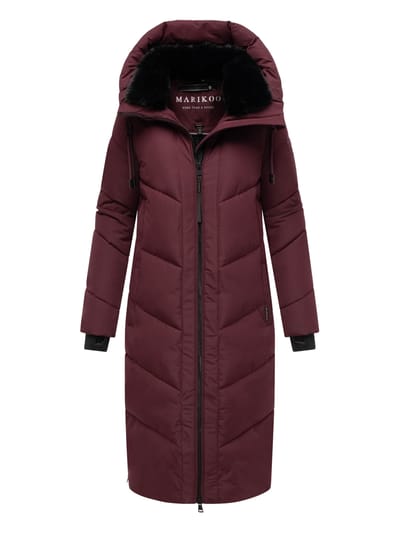 Marikoo Nadaree dames winterjas – lang, warm & met capuchon