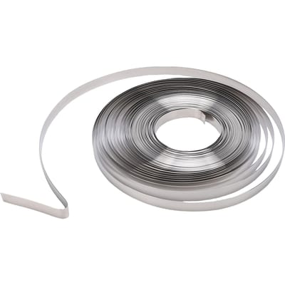 Bobine de Cerclage en Acier Inoxydable 100 Pieds de Longueur 3/4 pouce de Largeur 0,02 Pouce d'Épaisseur Cerclage d'Emballage Robuste Bobine de Cerclage