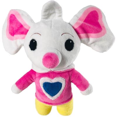 Nieuwe Chip en aardappel pluche speelgoed pop knuffeldier cartoon mopshond en muis pluche speelgoed voor kinderen verjaardagscadeaus white