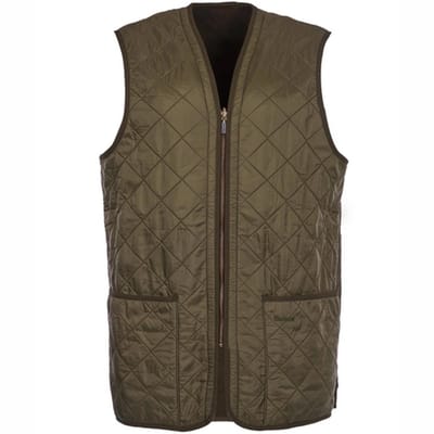 Bodywarmer Barbour Men Polarquilt Waistcoat/Zip-In Liner Olive-XS