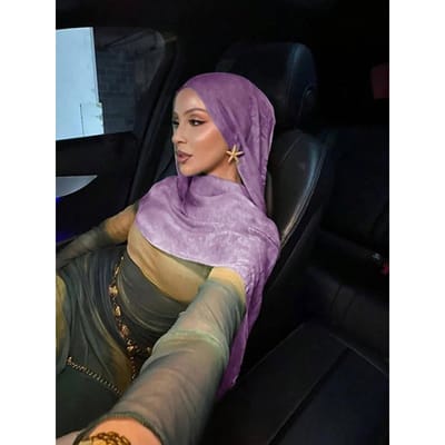 Ramadan Hijab Voor Vrouwen Boheemse Bloemendruk Sjaal Aquarel Zachte Moslim Hijabs Lichtgewicht Wikkelsjaal Hoofddoek Zomer Strand gray