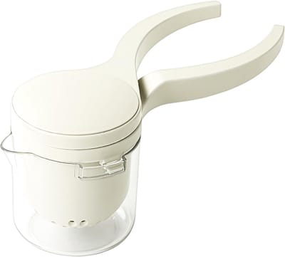 Keuken Citroenpers - Handpers Fruit - Sap Extraheren - Geoptimaliseerde Sapopbrengst - 9x27x11.4cm - Wit