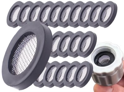 Dailygoods- Douchekop Waterbesparend - Set van 20 Inzetstukken - Afdichtringen - Filternet - Tuinslang Accessoires - Betrouwbare Keuze - Douchefilter