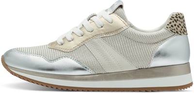 Jana dames sneaker metallic combi met rits - 23782 - maat 39