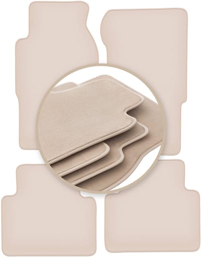 PREMIUM beige matten voor: Nissan Patrol Y61 GU GR off-road 1998-2004