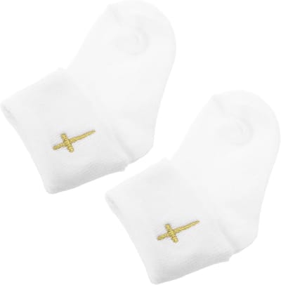 Babysokken - Antislip Sokjes - Comfortabel Lopen - Zachte Katoenmix - 4.13 Inch - Wit