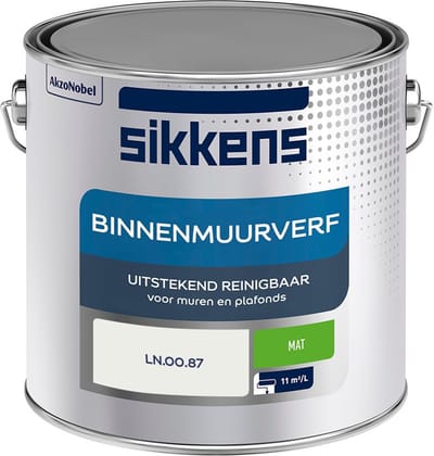 Sikkens - Binnenmuurverf Mat - Ln.00.87 - Mengverf - 2,5 L