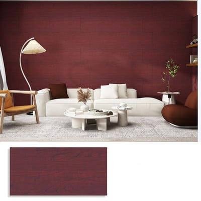 Imitation carrelage aluminium-plastique panneau décoration auto-collant imperméable, étanche, résistant à l'humidité cuisine papier peint résistant à l'huile rénovation murale 10pcs brown