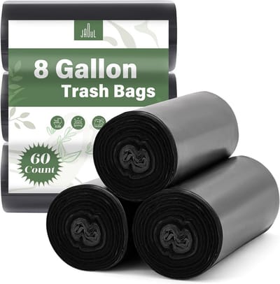 Vuilniszakken - Afvalzakken - Huishoudelijk Gebruik - Extra Sterk Materiaal - 8 Gallon - Zwart