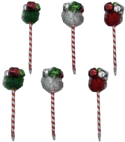 Balpen Kerst - 6 Stuks - Unieke Vorm - Comfortabele Grip - Duurzaam - Geschikt voor Feesten - Kerstpen