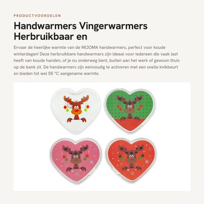 Dailygoods- Handwarmers Oplaadbaar - Herbruikbare Handwarmers - Set van 2 - Tot 55 °C - Huidvriendelijke Kunststof Hoes - Stijlvolle Motieven - Zakwarmers