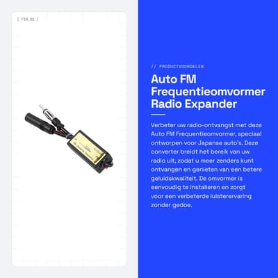 Dailygoods- FM Frequentieomvormer - Antenne Converter - Radiofrequentieomvormer - Voor Japanse Auto's - Professionele Kwaliteit - Duizenden Kilometers Begeleiding - Radio Converter