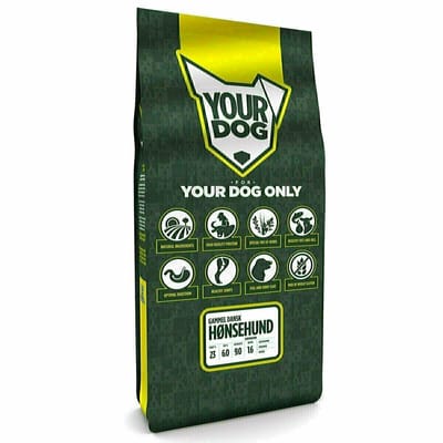 Yourdog Gammel dansk hønsehund Rasspecifiek Senior Hondenvoer 12kg | Hondenbrokken