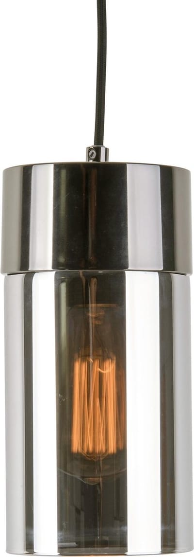 Leitmotiv Hanglamp Lax 24,5 Cm Staal/glas 40w Grijs