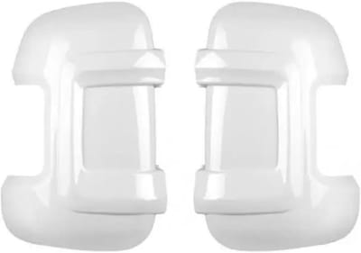 Achteruitkijkspiegel Covers - Spiegelkappen Set - Camper Bescherming - Specifiek Model Pasvorm - Lange Arm - Wit