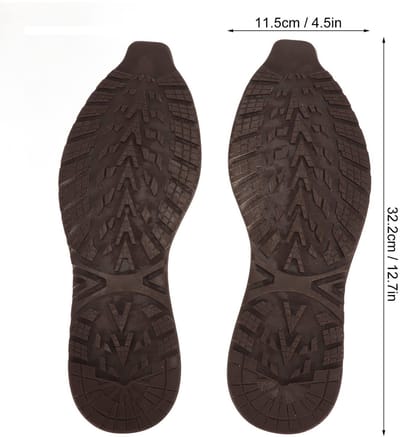 Dailygoody - Schoenzolen Reparatie - Antislip Rubber - Eenvoudig te Installeren - Geschikt voor Schoenen 41-44 - Zachte Snijbare Zolen - Doe-het-zelf ..