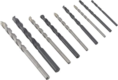 IRWIN IW2026501 Borenset - 9-delig - Metaal (HSS) & Beton (Widia) - Ø 3 t/m 8 mm - Cylindrische schacht - Inclusief opbergcassette - Professionele borenmix - 5054905293314