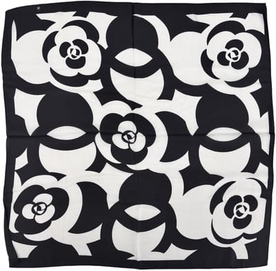 Satijnlook Sjaal - Retro Bloem | 65 x 65 cm | Polyester | Fashion Favorite