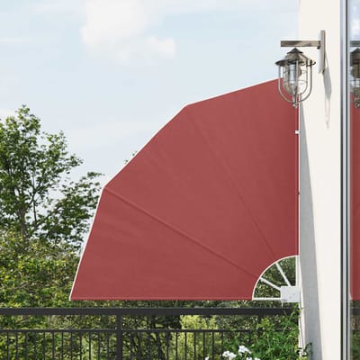vidaXL - Balkonscherm - inklapbaar - 140x140 - cm - terracottakleurig
