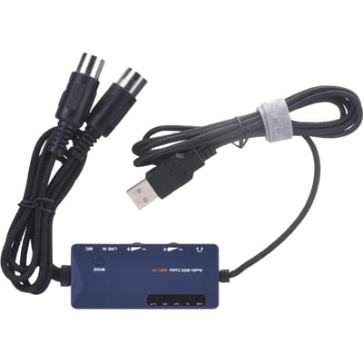 DOREMiDi MIDI naar USB A Interface MIDI Kabel Adapter voor Bewerken Opnemen Track Audio MIDI Kabel gray