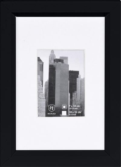Fotolijst - Henzo - Metallica - Fotomaat 10x15 cm - Zwart