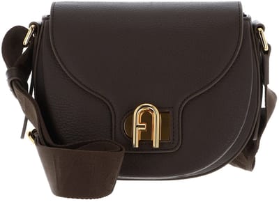FURLA Leren schoudertas Lotus Mini Crossbody Bag Mogano + Toni Mogano donkerbruin