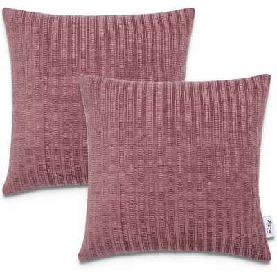 Kussensloop Chino rood 45x45 cm, 2 stuks