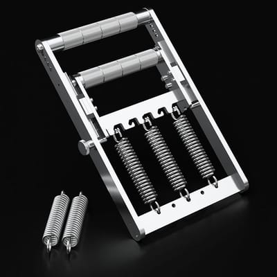 Hand Gripper - Kracht Trainer - Oefenen Handpols - Verstelbare Weerstand - 150x20 MM - Zilver